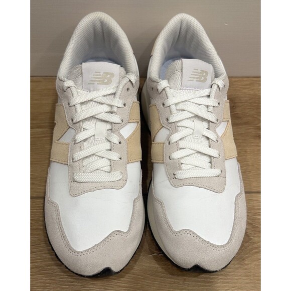 Women’s New Balance 237 Sneakers Shoes Size 10.5 White Taupe Brown EUC! - Picture 4 of 7